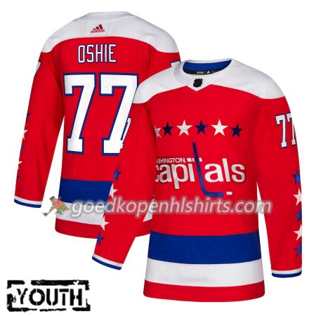 Washington Capitals TJ Oshie 77 Adidas 2018-2019 Alternate Authentic Shirt - Kinderen